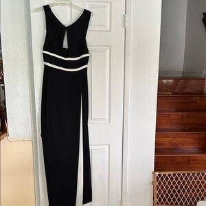 BCBGMaxAzria Black and White Backless Dress. Worn once.